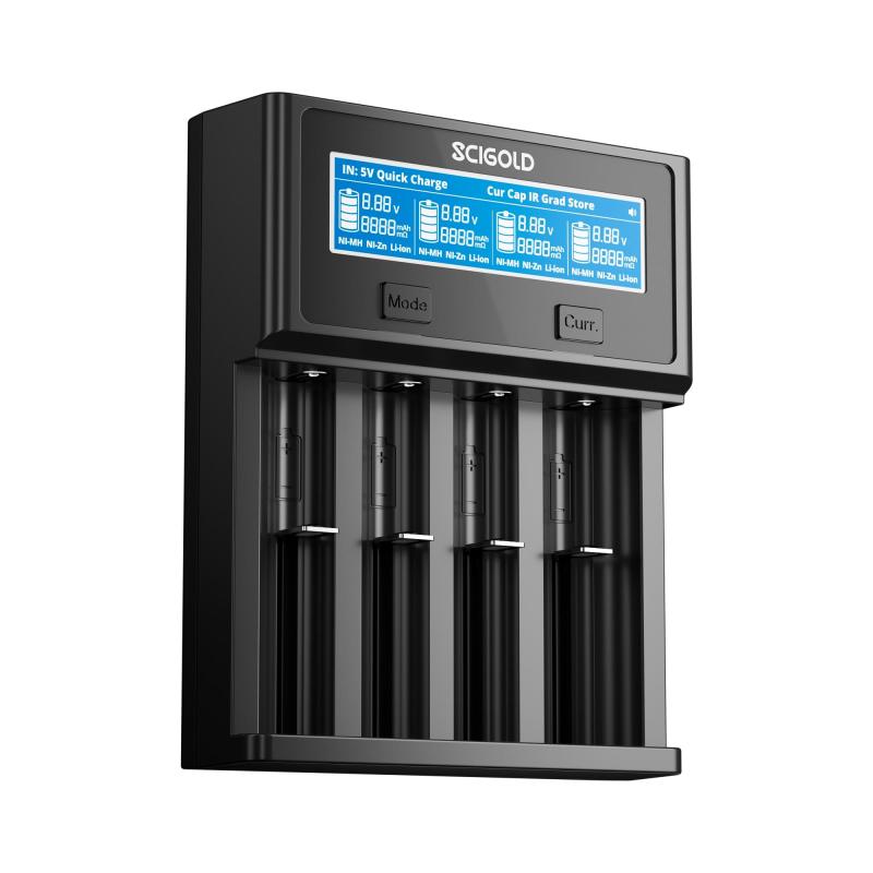 Scigold Ni-Zn/Ni-MH/Li-ion Battery Charger with LCD Display